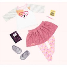OUR GENERATION CLASSROOM CUTIE SCHOOL OUTFIT FOR 18" DOLLS NEW