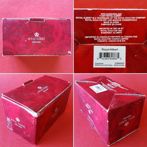 Royal Albert Wedding Collection 5" Tall Bride & Groom Cake Topper. In the Box - Picture 12 of 12