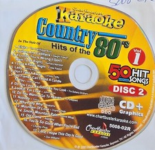 5008-2R COUNTRY 80'S    1 DISC CHARTBUSTER KARAOKE LOT VA