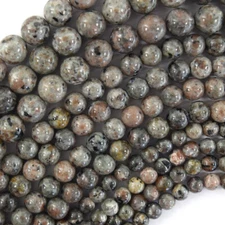 AA Natural Yooperlite UV Reactive Glowing Round Beads 15.5" 6mm 8mm 10mm 12mm