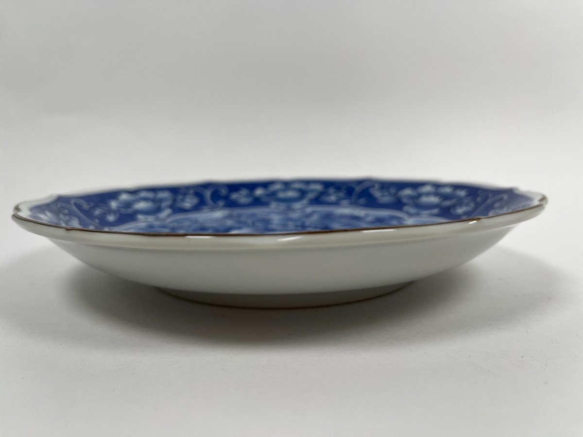 Saleブルーフラワー8091プレート4枚 Vintage Takahashi Japan Blue White Decorative China Plate