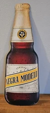 NEGRA MODELO ESPECIAL METAL TIN BEER BOTTLE SIGN TACKER BAR PUB MANCAVE 23x9 