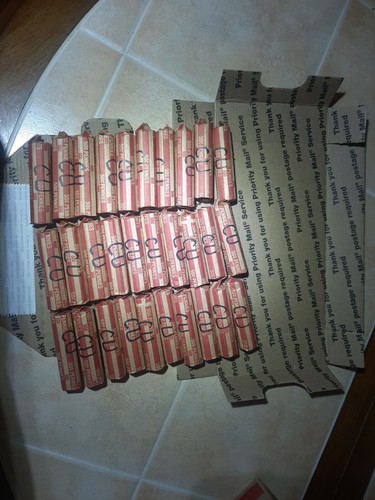 1959 -1981 Copper Pennies. 30 Rolls - Picture 2 of 2