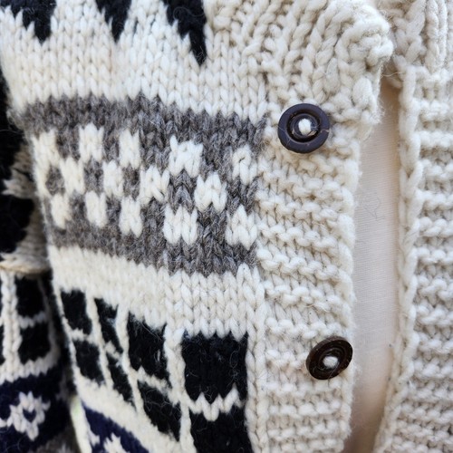 Rey Wear Handmade Sweater 100% Wool Made In Ecuador Vintage Unisex - Picture 4 of 18