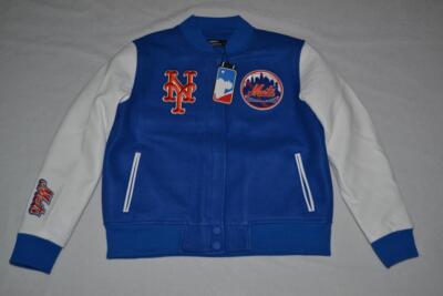 PRO STANDARD WOMENS NEW YORK METS  BLENDED LOGO VARSITY JACKET ALL SIZES RED NEW