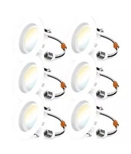 Sunco 6 Pack Retrofit LED Recessed Lighting 4in 3000K