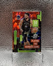 2022-23 Contenders Optic STEPH CURRY 11 Playing the Numbers Game Red Cracked Ice