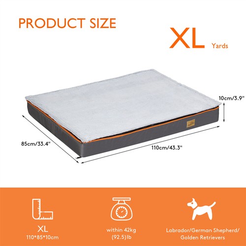 All Size Pet Crate Bed Extra Large Orthopedic Foam Jumbo Plus Soft Sofa Dog Bed - Picture 19 of 27