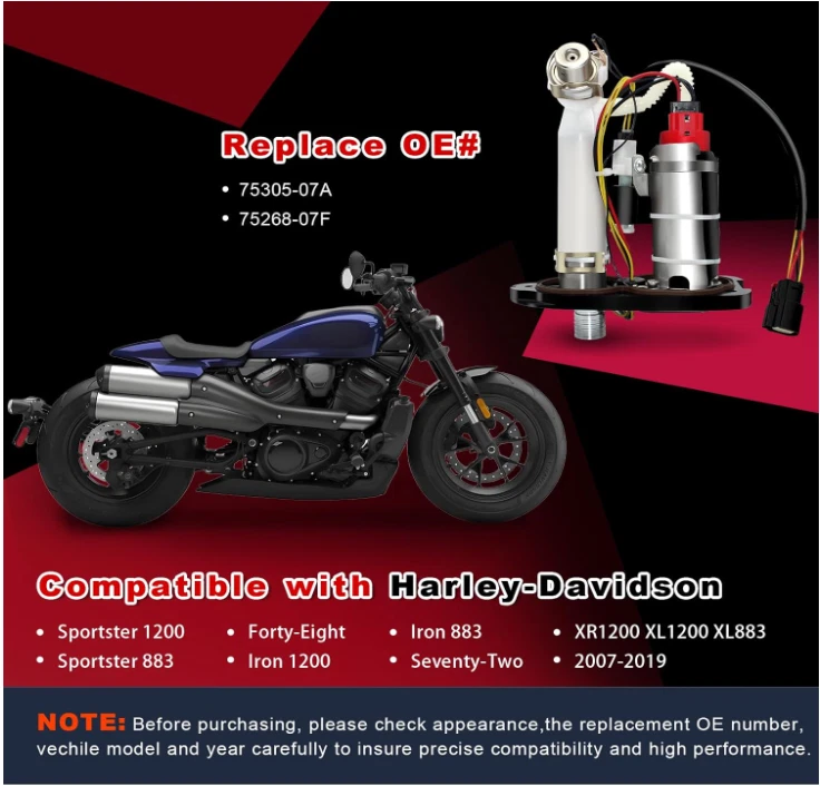 75305-07A 75268-07F 燃油泵模块组件兼容 Harley-Davidson Sp — 第 2/4 张图片