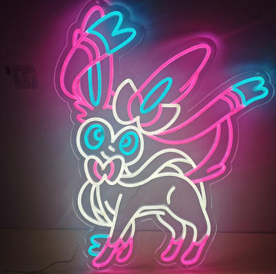 Eevee Pokemon Neon Sign, LED Light, Anime