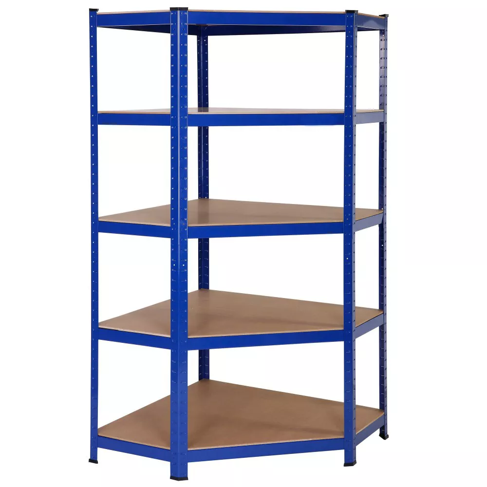 Corner Racking Shelving Bays 5 Tier Heavy Duty Garage Storage