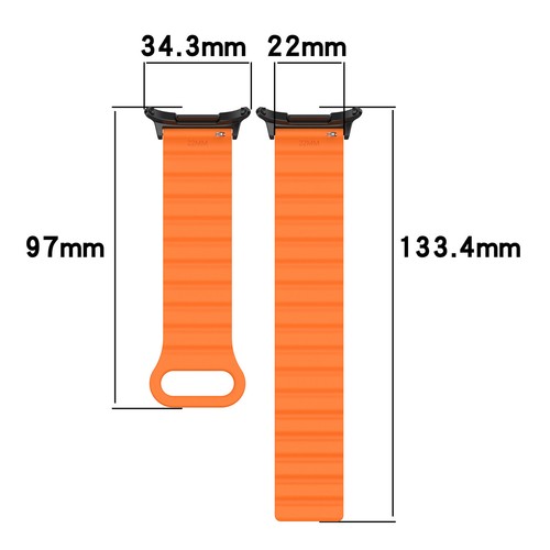For Samsung Galaxy Watch 7 Ultra 47mm Soft Magnetic Clasp Silicone Sport Strap - Picture 5 of 48