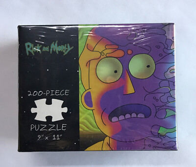 Rick And Morty 200 Piece Puzzle PSYCHEDELIC JERRY 9'' x 11'' New Sealed