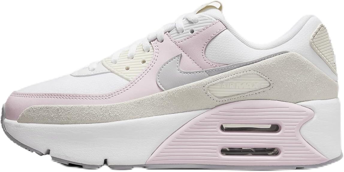 Женские кроссовки Nike Air Max 90 LV8 White/Photon Dust-Wolf Grey (FD4328 104)