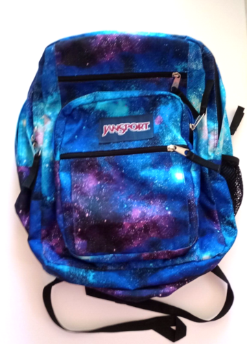 JanSport Big Student Backpack Galaxy Night Sky Pattern - 第 1/12 張圖片