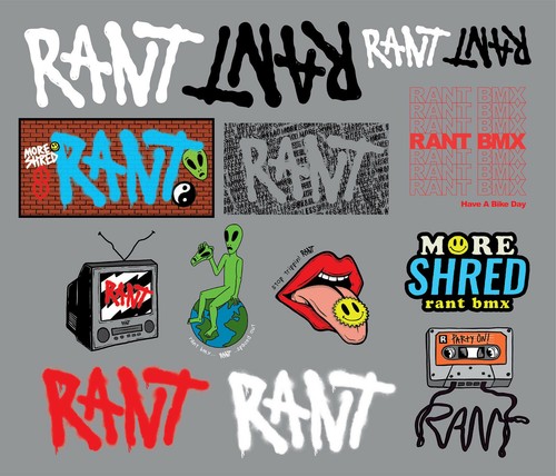 RANT STICKER PACK 14 PIECE STICKER 