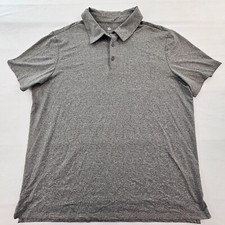 All in Motion Gray Short Sleeve Performance Polo Shirt Men's XL