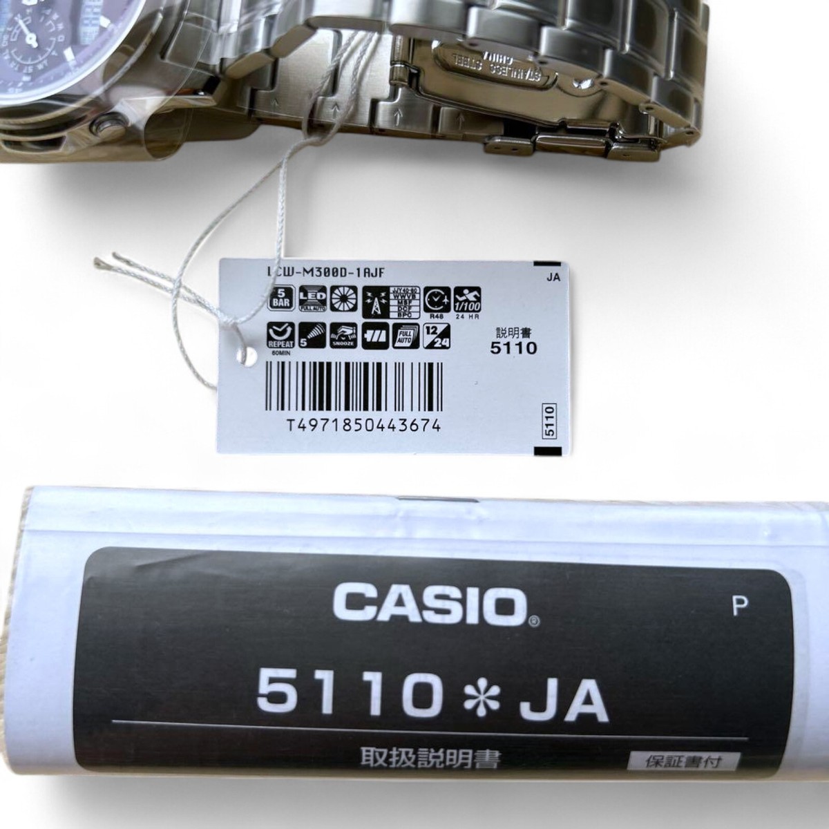 未使用【カシオ】LCW-M300D-1AJF CASIO LINEAGE LCW-M300D-1AJF radio-controlled Analog Digital