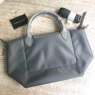 Longchamp Le Pliage Neo S Shoulder Tote Bag Gray - Unused Longchamp Le Pliage Neo S Shoulder Tote Bag Gray - Unused
