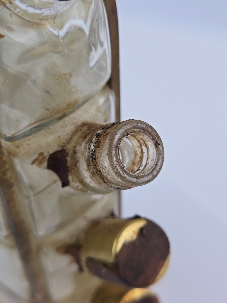 Vintage Garnier Liqueurs Glass Decanter Bottle 4-Tier Stacked w