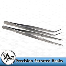 German Steel Watchmaker Repair Jewelry Tweezers Pick-UP Tools Set Straight Bent