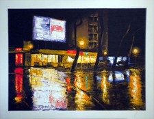 DAVIDE FRISONI,serigrafia, cm 70 x 90 notturnita' orizzontale