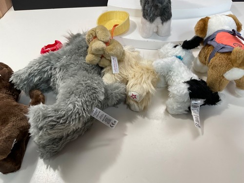 Konvolut 7 American Girl Puppe Plüschtiere Haustiere, 6 Hunde und 1 Hase - Bild 10 von 12
