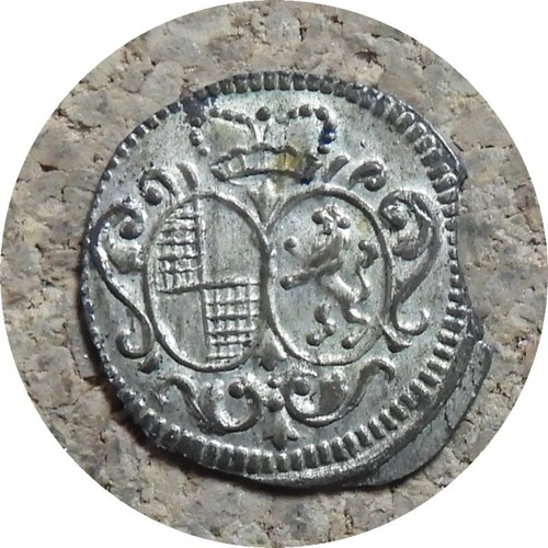 elf Germany Brandenburg Bayreuth Margraviate 1 Pfennig 1746 CLR J91 Clipped
