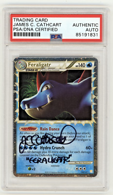 First Ever Signed James C. Cathcart Feraligatr Heartgold Soulsilver 108/123 HR
