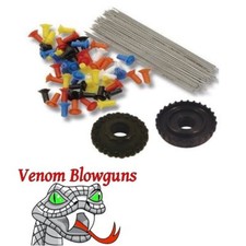50 4" .40 cal Blowgun Target Darts  Quiver Kit by Venom Blowguns  MADE IN USA