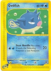 Pokemon Expedition 127/165 Qwilfish Card