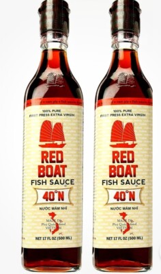 Red Boat Fish Sauce First Press 100% Pure 17oz ( Pack of 2 )