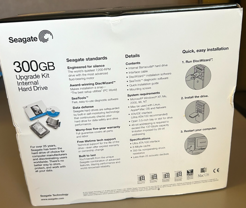 (N) #30R - Seagate International Hard Drive 300GB Upgrade Kit GREAT CONDITION - Photo 3/14