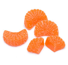 PA Candy 5 lb Orange Slices - Jelly Chewy Sanded Gummy Gummi Fruit Candy - Bulk