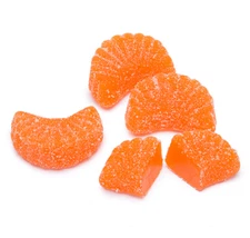 PA Candy 5 lb Orange Slices - Jelly Chewy Sanded Gummy Gummi Fruit Candy - Bulk