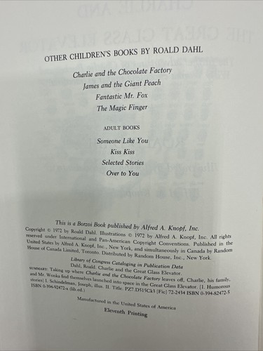 Charlie and the Chocolate Factory & Charlie and the Great Glass Elevator Books - Picture 13 of 19