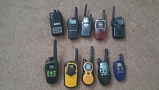 MIXED LOT OF 10 MIX 2-WAY RADIOS WALKIE.NOT TESTED.