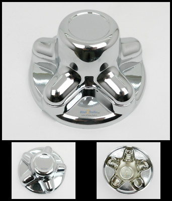 Chrome Trailer Wheel Hub Cap Cover 5 lug x 4.5'' pattern, cargo, camper QT545