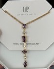 2025 Necklace Amethyst Cz on Gold Nk63406 Bomb Party Neckline Approved February