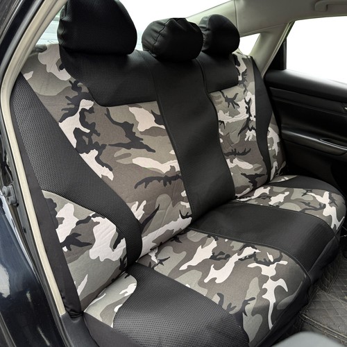For Dodge Durango 2004-2025 Car Seat Covers Full Set Army Camo Mesh+Canvas 9PCS - 第 4/14 張圖片