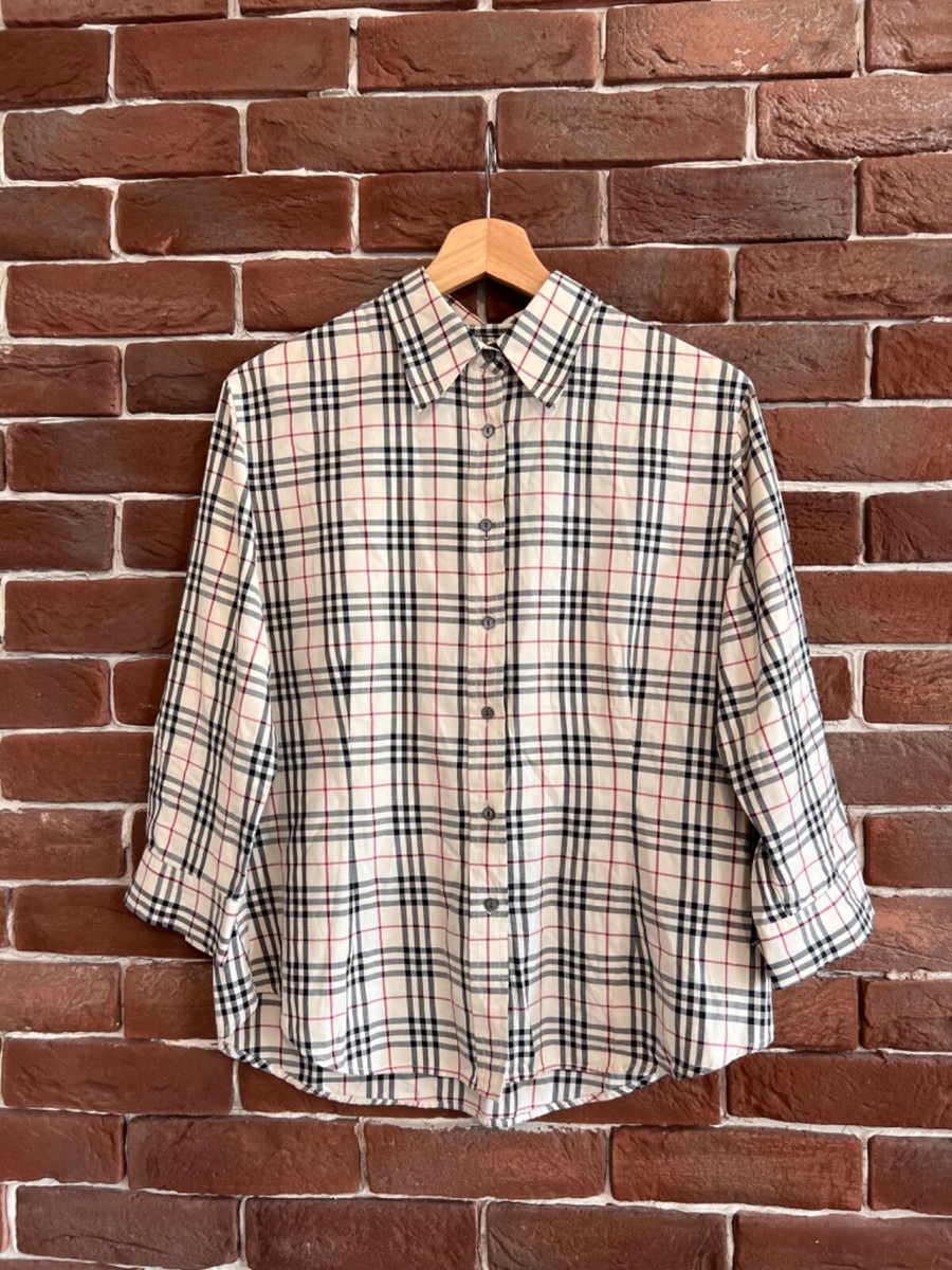 Burberry London Nova Check Button Up Shirt Hype Designer XL | eBay