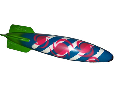 SwimWays Toypedo Gliding Torpedo Swim Toy Hurricane Swirl 10''  Paint Wear 2011