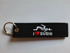 Schlüsselanhänger I LOVE SUSHI 12,5x3,2cm -...