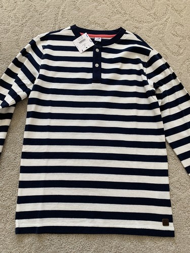 NWT Boy’s Janie and Jack Striped Henley Shirt- Size 12 - Picture 5 of 7