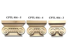 Solid Hardwood Greek/Roman Ionic Capitell 