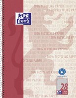 Oxford 400159373 Collegeblock Lin 22 - A5+, 90 G/Qm, Kariert, 80 Blatt, Rand Lin