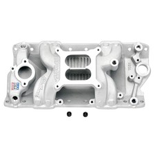 Edelbrock Intake Manifold 7501 Rpm Air-gap Dual Plane Satin Aluminum For Sbc Edelbrock Intake Manifold 7501 Rpm Air-gap Dual Plane Satin Aluminum For Sbc
