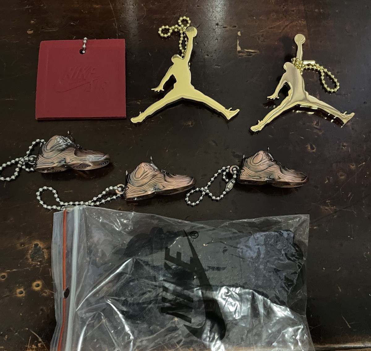 4 Nike Air Bronze Metal Shoe Keychain/Red Keychain/2Jumpman