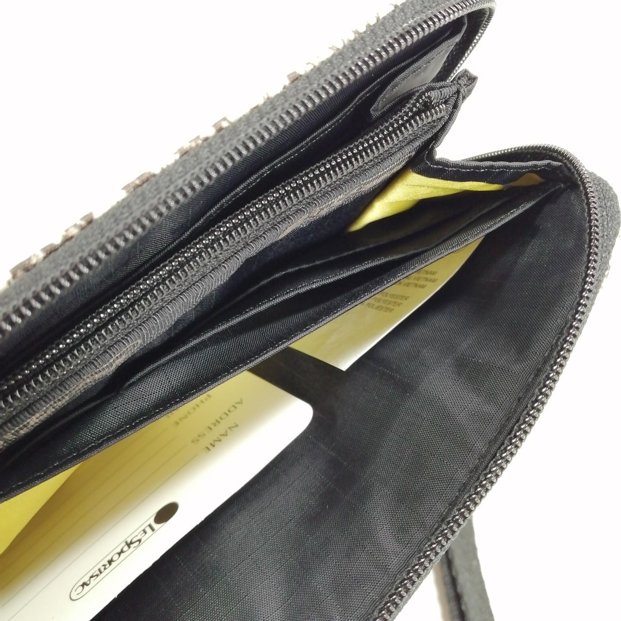 Long wallet with strap Model Python pattern White… - image 8