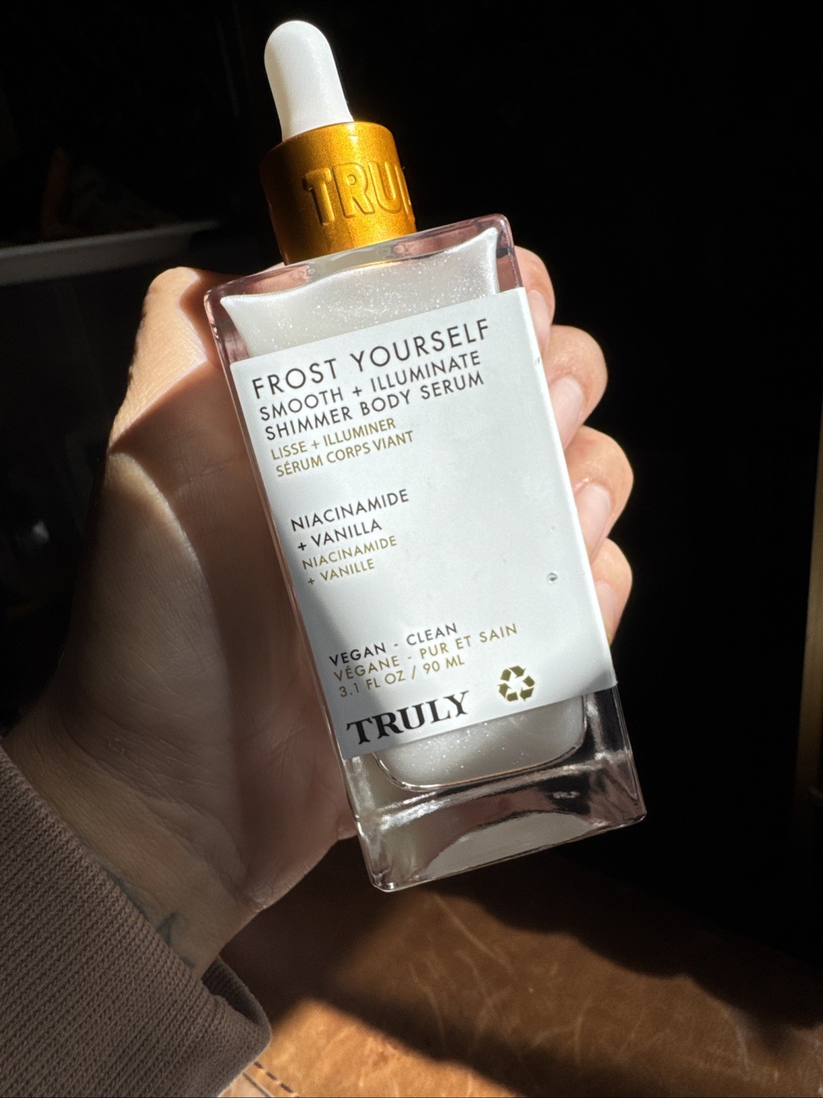 TRULY Beauty Frost Yourself Shimmer Body Serum ~ Niacinamide + Vanilla ~ 3.1 oz